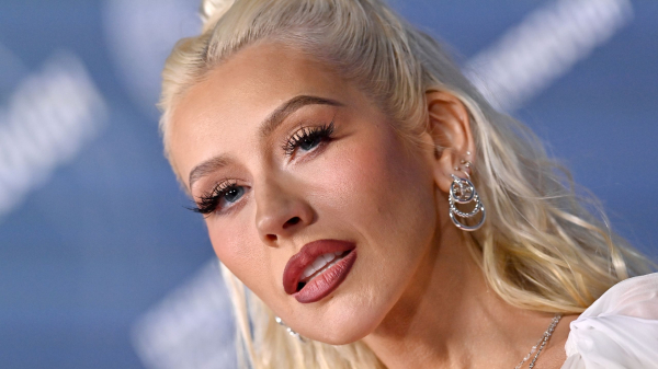 Christina Aguilera Is Celebrating Summerween With Black Lipstick in July—See the Photos